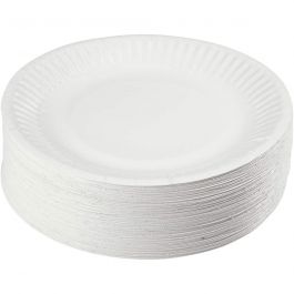 Paper Plates, D 15 cm, 100 pc/ 1 pack [HOB-13202]