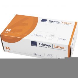 Latex Gloves, size medium , 100 pc/ 1 pack [HOB-13224]