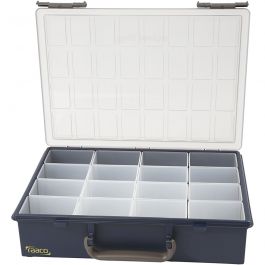 Storage Box, with 16 Removable Insert Boxes, H: 8 cm, size 33,8x26,1 cm, 1 set [HOB-13323]