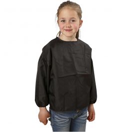 Painting coat, black, L: 46 cm, size 4-6 years, 1 pc [HOB-13792]
