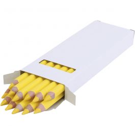 edu jumbo coloured pencils, light yellow, thickness 10 mm, lead 6,25 mm, 12 pc/ 1 pack [HOB-408011]