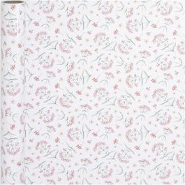 Gift wrap, flowers, W: 50 cm, 80 g, 5 m/ 1 roll [HOB-191980]
