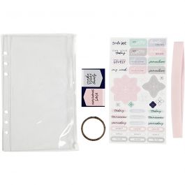 Plastic pouch with accessories, A5, 1 pc [HOB-192661]