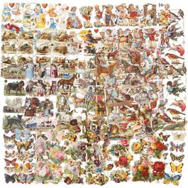 Vintage Die-Cuts, all year, 16,5x23,5 cm, 30 sheet/ 1 pack [HOB-19369]