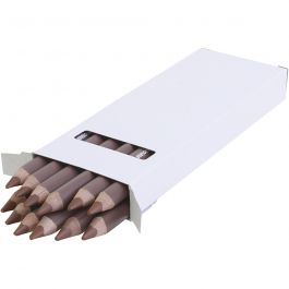 edu jumbo coloured pencils, light brown, thickness 10 mm, lead 6,25 mm, 12 pc/ 1 pack [HOB-408073]
