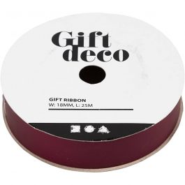 Curling Ribbon, red, W: 18 mm, matt, 25 m/ 1 roll [HOB-20020]
