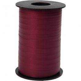 Curling Ribbon, dark red, W: 10 mm, matt, 250 m/ 1 roll [HOB-20029]