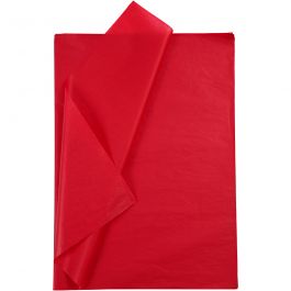 Tissue paper, red, 50x70 cm, 14 g, 10 sheet/ 1 pack [HOB-200883]