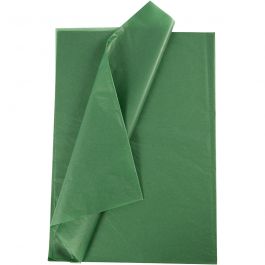 Tissue paper, green, 50x70 cm, 14 g, 10 sheet/ 1 pack [HOB-200885]