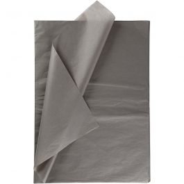 Tissue paper, dark grey, 50x70 cm, 14 g, 10 sheet/ 1 pack [HOB-200888]