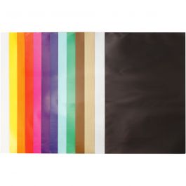Glazed Paper, assorted colours, 24x32 cm, 80 g, 50 sheet/ 1 pack [HOB-20467]