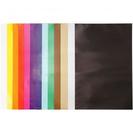 Glazed Paper, assorted colours, 32x48 cm, 80 g, 100 sheet/ 1 pack [HOB-20468]