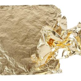 Imitation Metal Leaf, gold, 0,625 m2, 16x16 cm, 25 sheet/ 1 pack [HOB-20481]