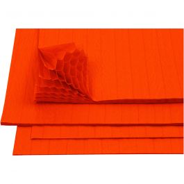 Honeycomb paper, orange, 28x17,8 cm, 8 sheet/ 1 pack [HOB-20499]