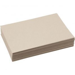 Recycled cardboard, grey brown, A4, 210x297 mm, 225 g, 125 sheet/ 1 pack [HOB-20514]