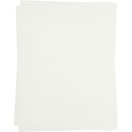 Transfer sheet, white, 21,5x28 cm, for dark and light textiles, 3 sheet/ 1 pack [HOB-207010]