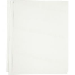 Transfer sheet, white, 21,5x28 cm, for dark and light textiles, 12 sheet/ 1 pack [HOB-20701]