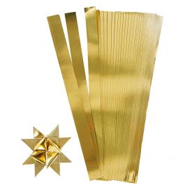 Paper Star Strips, gold, L: 45 cm, D 4,5 cm, W: 10 mm, 100 strips/ 1 pack [HOB-20713]