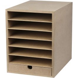 Paper Storage Unit, H: 31,5 cm, D: 32 cm, W: 24,3 cm, A4, 1 pc [HOB-21008]