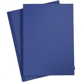 Card, dark blue, A4, 210x297 mm, 180 g, 20 sheet/ 1 pack [HOB-211066]