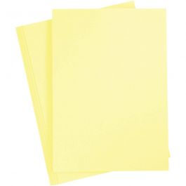 Card, light yellow, A4, 210x297 mm, 180 g, 20 sheet/ 1 pack [HOB-21111]