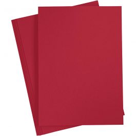 Card, christmas red, A4, 210x297 mm, 180 g, 20 sheet/ 1 pack [HOB-21115]