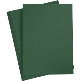 Card, dark green, A4, 210x297 mm, 180 g, 20 sheet/ 1 pack [HOB-21124]