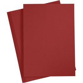 Card, dark red, A4, 210x297 mm, 180 g, 20 sheet/ 1 pack [HOB-21129]