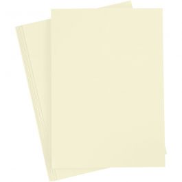 Card, pastel yellow, A4, 210x297 mm, 210 g, 10 sheet/ 1 pack [HOB-21180]
