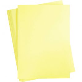 Card, light yellow, A2, 420x600 mm, 180 g, 100 sheet/ 1 pack [HOB-21311]