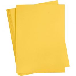Card, sun yellow, A2, 420x600 mm, 180 g, 100 sheet/ 1 pack [HOB-21312]