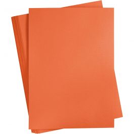 Card, orange, A2, 420x600 mm, 180 g, 100 sheet/ 1 pack [HOB-21313]