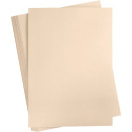 Card, light beige, A2, 420x600 mm, 180 g, 100 sheet/ 1 pack [HOB-21328]