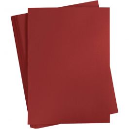 Card, dark red, A2, 420x600 mm, 180 g, 100 sheet/ 1 pack [HOB-21329]