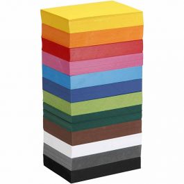 Coloured Card, assorted colours, A6, 105x148 mm, 180 g, 12x100 sheet/ 1 pack [HOB-21428]
