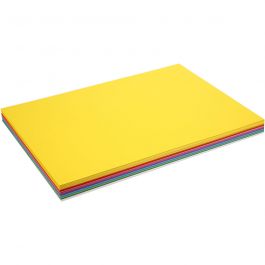 Spring Cardboard, assorted colours, A2, 420x600 mm, 180 g, 300 ass sheets/ 1 pack [HOB-21432]