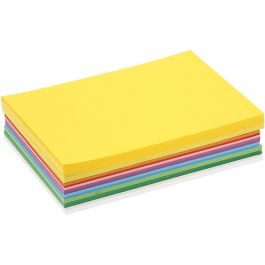 Spring Cardboard, assorted colours, A5, 148x210 mm, 180 g, 300 ass sheets/ 1 pack [HOB-21435]