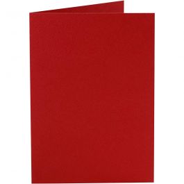 Cards, red, card size 10,5x15 cm, 220 g, 10 pc/ 1 pack [HOB-216013]