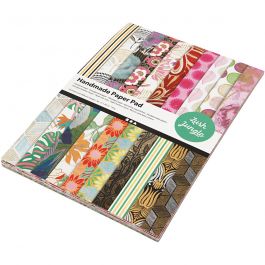 Handmade Paper Pad, A4, 210x297 mm, 110-150 g, 20 sheet/ 1 pack [HOB-21637]
