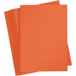 Card, orange, A4, 210x297 mm, 180 g, 100 sheet/ 1 pack [HOB-21713]