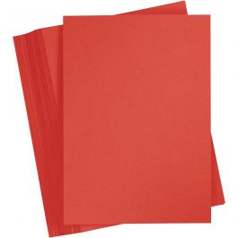 Card, red, A4, 210x297 mm, 180 g, 100 sheet/ 1 pack [HOB-21714]
