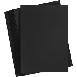 Card, black, A4, 210x297 mm, 180 g, 100 sheet/ 1 pack [HOB-21727]