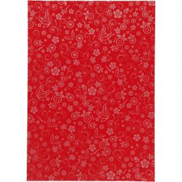Paper, red, A4, 210x297 mm, 80 g, 20 sheet/ 1 pack [HOB-221003]