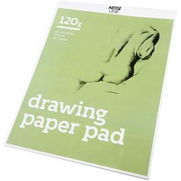 Drawing Paper Pad, white, A3, 297x420 mm, 120 g, 30 sheet/ 1 pack [HOB-22103]