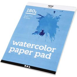 Watercolour block, white, A4, 210x297 mm, 180 g, 20 sheet/ 1 pc [HOB-22107]