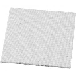 Canvas Panel, white, size 10x10 cm, 280 g, 10 pc/ 1 pack [HOB-22500]