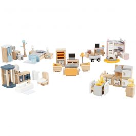 Doll house furniture, 40 pc/ 1 set [HOB-906695]