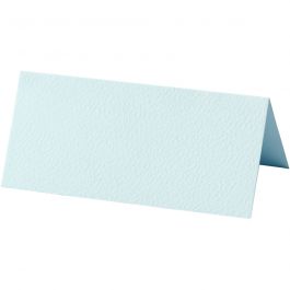 Table place cards, light blue, size 9x4 cm, 220 g, 20 pc/ 1 pack [HOB-228718]