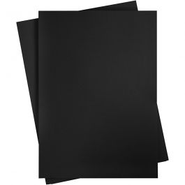 Card, black, 50x70 cm, 270 g, 10 sheet/ 1 pack [HOB-22927]
