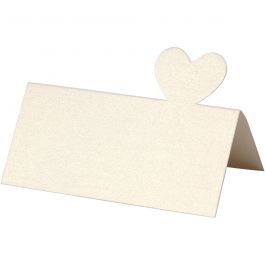 Place Cards, off-white, size 8x8,5 cm, 120 g, 20 pc/ 1 pack [HOB-23049]